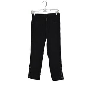 Zara Velvet 100% Cotton Pant with Button On Hem Size 4